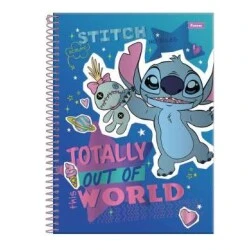 Caderno Universitário Stitch 1 matéria 80 Folhas - Foroni