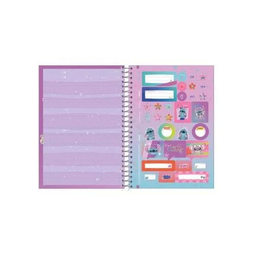 Caderno Universitário Stitch 15 matérias 240 Folhas - Foroni Caderno Universitário Stitch 15 matérias 240 Folhas - Foroni