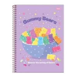 Caderno Universitário Sugar Rush 11 Grande 80 Folhas - Foroni