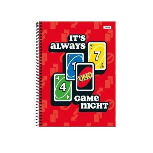 Caderno Universitário UNO 11 Grande 80 Folhas - Foroni