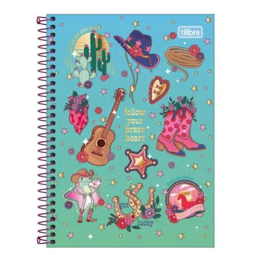 Caderno Universitário West Girl 1 matéria 80 Folhas Tilibra Caderno Universitário West Girl 1 matéria 80 Folhas Tilibra