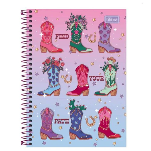 Caderno Universitário West Girl 1 matéria 80 Folhas Tilibra Caderno Universitário West Girl 1 matéria 80 Folhas Tilibra