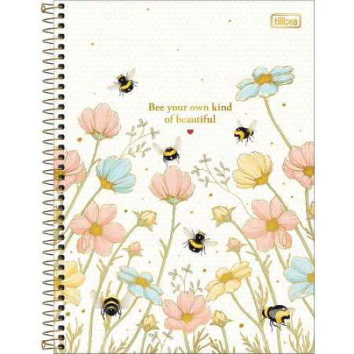 Caderno Universitário 1 Matéria Honey Bee 80 folhas - Tilibra