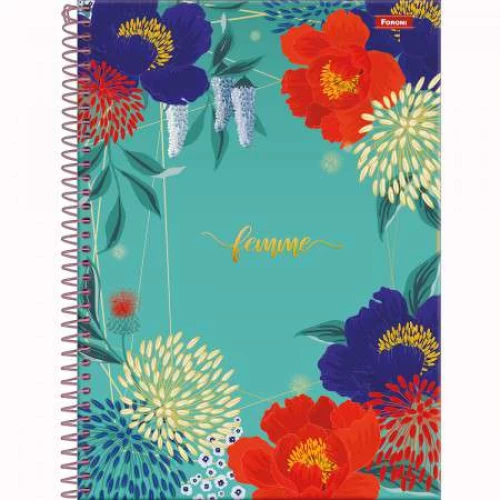 Caderno Universitário 1 matéria Femme 80 Folhas - Foroni