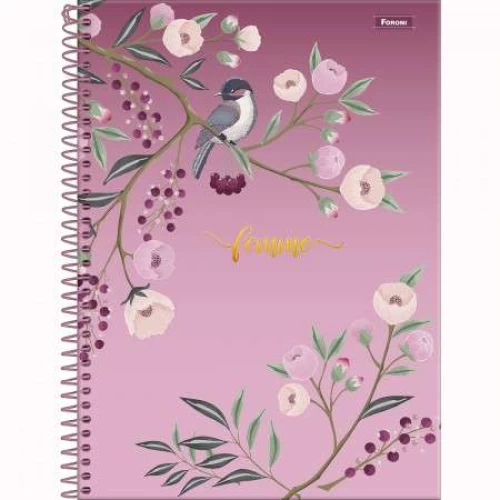 Caderno Universitário 1 matéria Femme 80 Folhas - Foroni