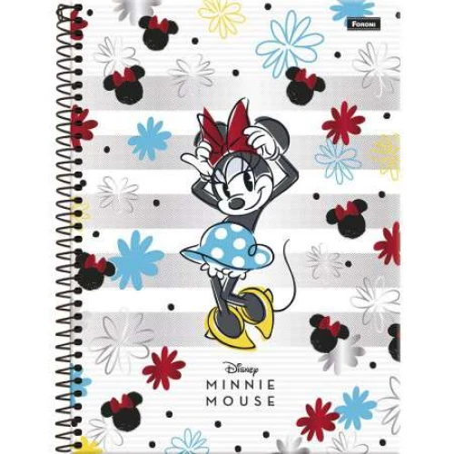 Caderno Universitário 1 matéria Minnie Mouse 80 Folhas - Foroni