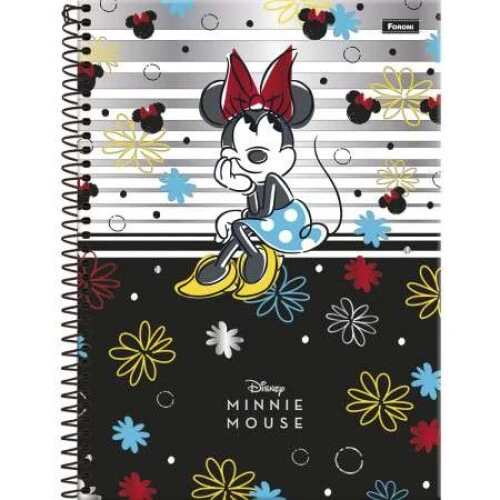 Caderno Universitário 1 matéria Minnie Mouse 80 Folhas - Foroni