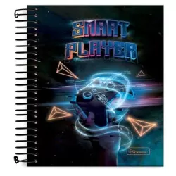 Caderno Universitário 1 matéria Smart Player 80 Folhas - Cadersil