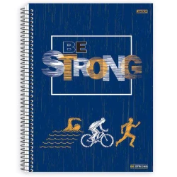 Caderno Universitário 1 Matéria Be Strong 80 Folhas - São Domingos