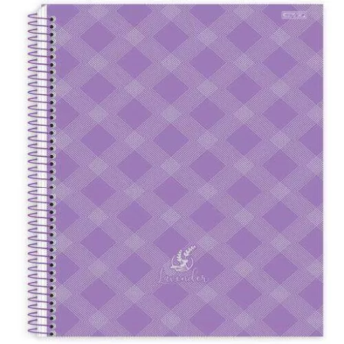 Caderno Universitário 10 Matérias Lavender 160 Folhas - São Domingos