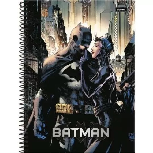 Caderno Universitário 10 matéria Batman 160 Folhas  Foroni