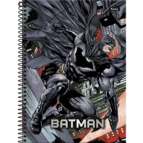 Caderno Universitário 10 matéria Batman 160 Folhas  Foroni