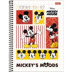 Caderno Universitário 10 matéria Mickey 160 Folhas  Foroni