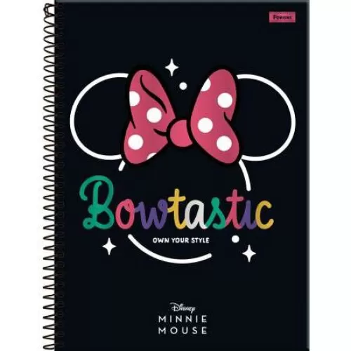 Caderno Universitário 1 matéria Minnie Mouse 80 Folhas - Foroni