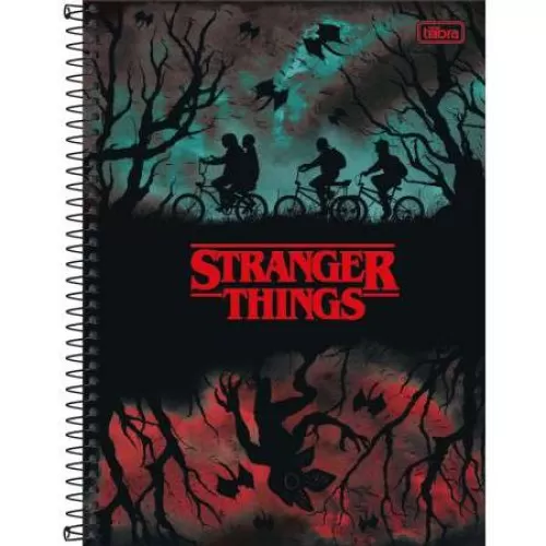 Caderno Universitário Stranger Things 1 matéria 80 folhas - Tilibra