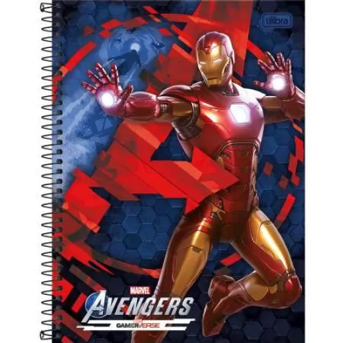 Caderno Universitário 10x1 Avengers 160 folhas - Tilibra