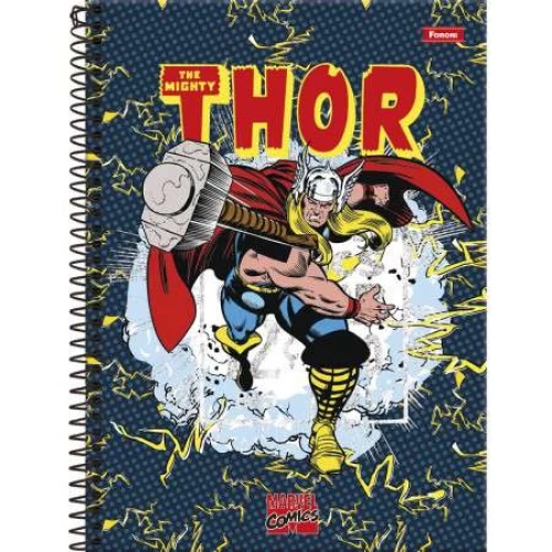 Caderno Universitário Marvel Comics 1 matéria 80 Folhas - Foroni