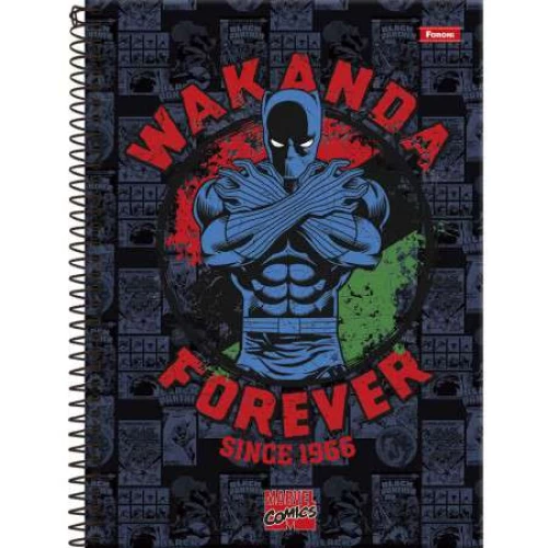 Caderno Universitário Marvel Comics 1 matéria 80 Folhas - Foroni