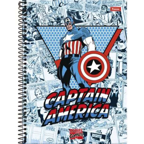 Caderno Universitário Marvel Comics 1 matéria 80 Folhas - Foroni