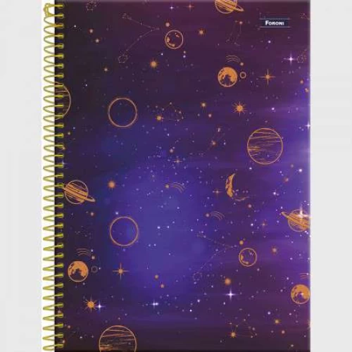 Caderno Universitário Coleg 101 Cosmos 160 Folhas - Foroni