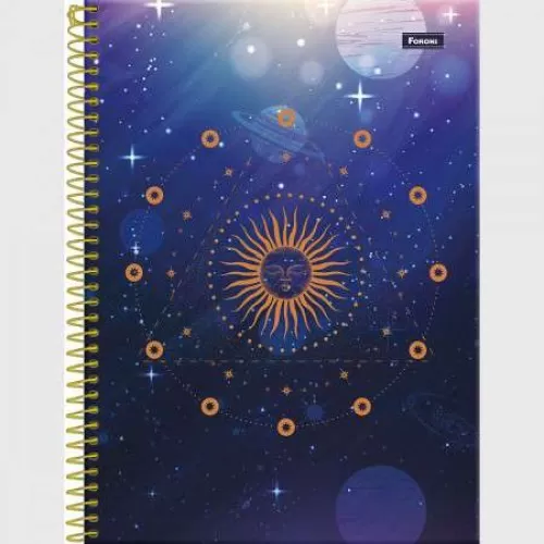 Caderno Universitário Coleg 101 Cosmos 160 Folhas - Foroni