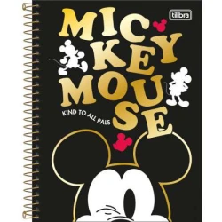 Caderno Universitário Mickey 1 matéria 80 Folhas - Tilibra