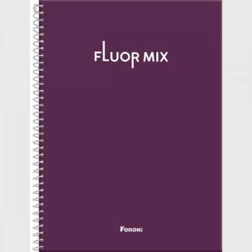 Caderno Universitário Fluor Mix 1 matéria 80 Folhas - Foroni