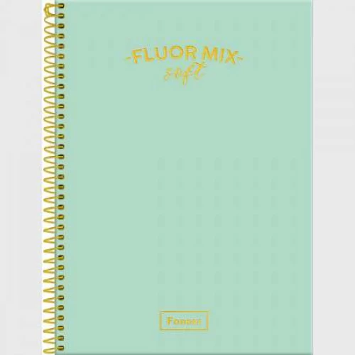 Caderno Universitário Fluor Mix Soft 80 Folhas - Foroni