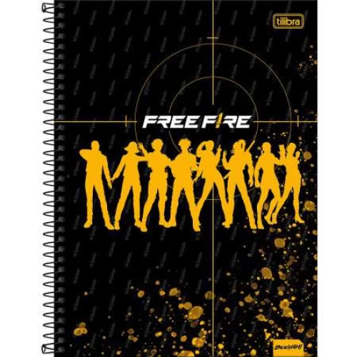 Caderno Universitário Free Fire 1 matéria 80 Folhas - Tilibra