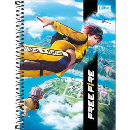 Caderno Universitário Free Fire 1 matéria 80 Folhas - Tilibra