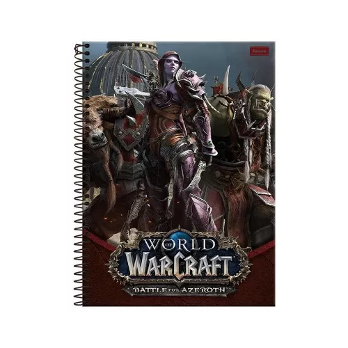 Caderno Universitário Games Blizzard 1 matéria 96 Folhas - Foroni