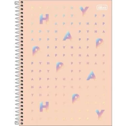 Caderno Universitário Happy Pastel 160 folhas - Tilibra