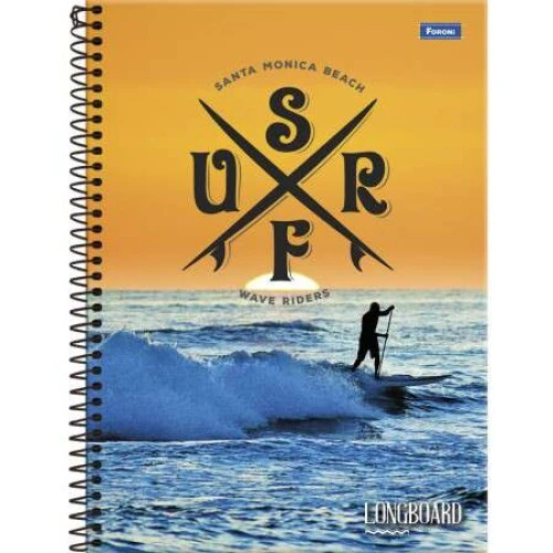 Caderno Universitário Longboard 80 Folhas - Foroni