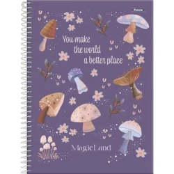 Caderno Universitário Magic Land 11 80 Folhas - Foroni