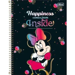 Caderno Universitário Minnie 101 160 folhas - Tilibra