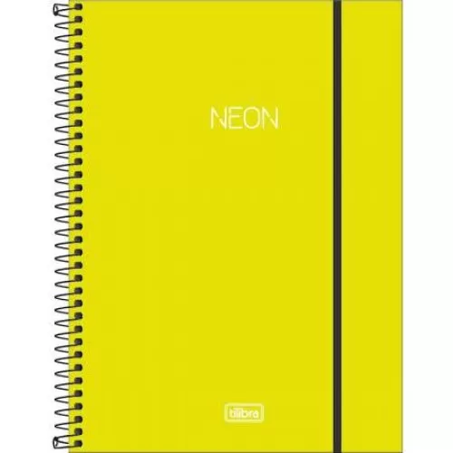Caderno Universitário Neon 1 matéria 80 Folhas  Tilibra