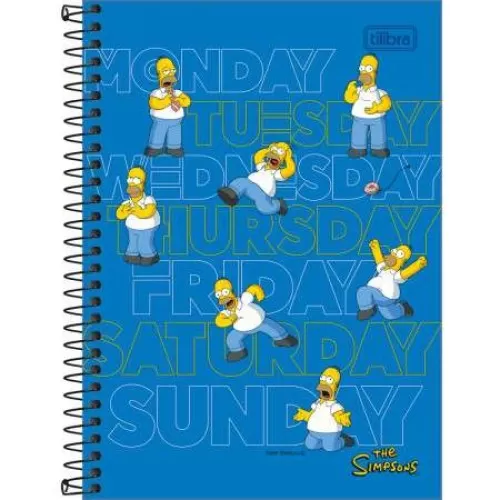 Caderno Universitário Os Simpsons 80 Folhas - Tilibra