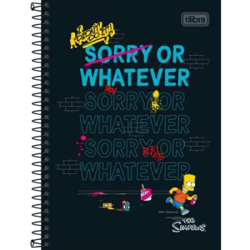 Caderno Universitário Os Simpsons 80 Folhas - Tilibra