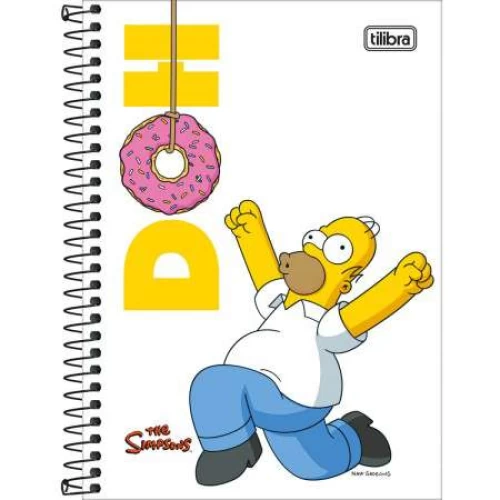 Caderno Universitário Os Simpsons 80 Folhas - Tilibra