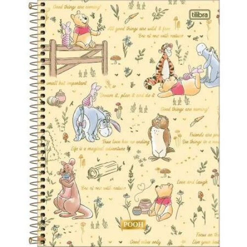 Caderno Universitário Pooh 101 160 folhas - Tilibra