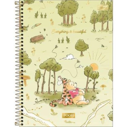 Caderno Universitário Pooh 101 160 folhas - Tilibra