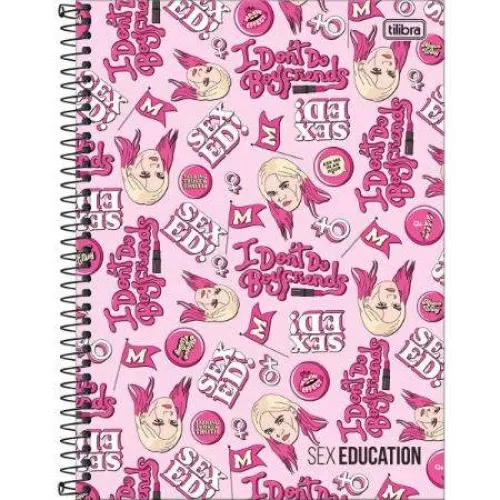 Caderno Universitário Sex Education 1 matéria 80 Folhas - Tilibra