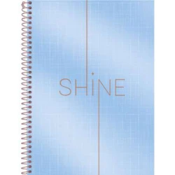 Caderno Universitário Shine Metálico 1 matéria 80 Folhas - Foroni