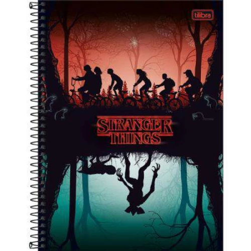 Caderno Universitário Stranger Things 1 matéria 80 folhas - Tilibra