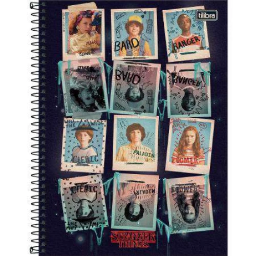 Caderno Universitário Stranger Things 1 matéria 80 folhas - Tilibra