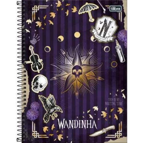 Caderno Universitário Wandinha 10 matérias - Tilibra