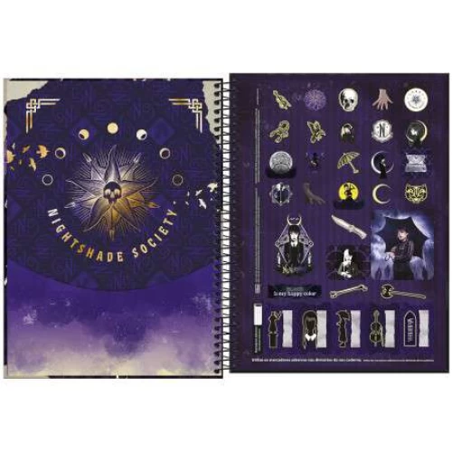 Caderno Universitário Wandinha 10 matérias - Tilibra