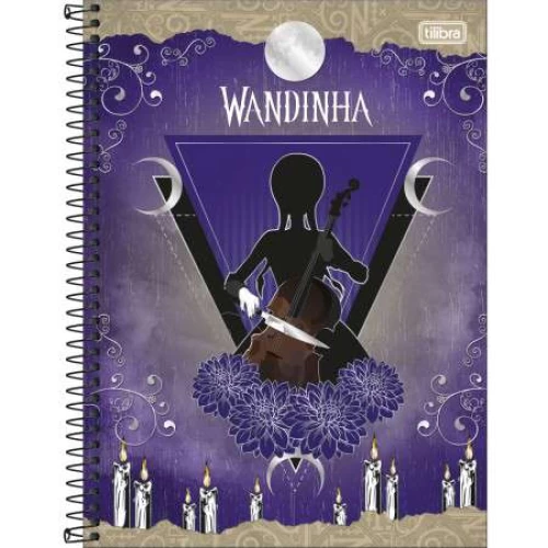 Caderno Universitário Wandinha 10 matérias - Tilibra