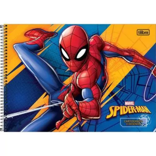 Caderno de Desenho 80 Folhas Homem Aranha - Tilibra
