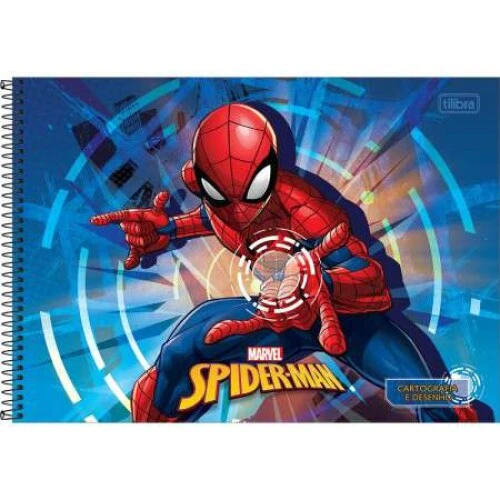 Caderno de Desenho 80 Folhas Homem Aranha - Tilibra